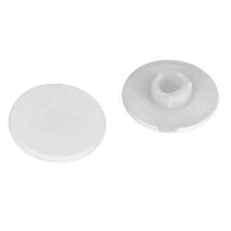 Kulatá krytka vzpěry, bílá mat, 2ks v balení