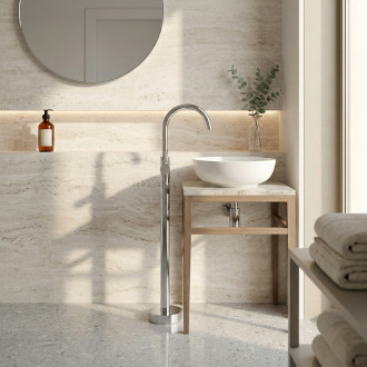 REA Volně stojící baterie LUNGO Chrome REA-B4306