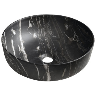 RONDEA keramické umyvadlo na desku Ø 41cm, carnico mramor