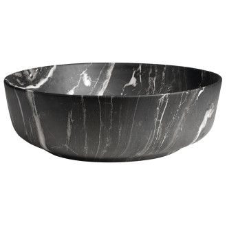 RONDEA keramické umyvadlo na desku Ø 41cm, carnico mramor