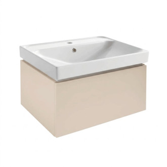 Koupelnová skříňka s umyvadlem SAT Feel 60x30x46 cm pískově béžová mat SATFEEL60BEU5