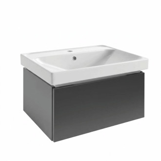 Koupelnová skříňka s umyvadlem SAT Feel 60x30x46 cm antracit mat SATFEEL60ANTU5