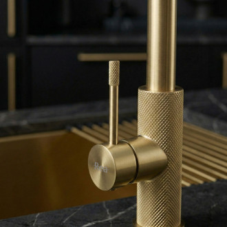 REA Kuchyňská baterie Master Brush Gold REA-B7204