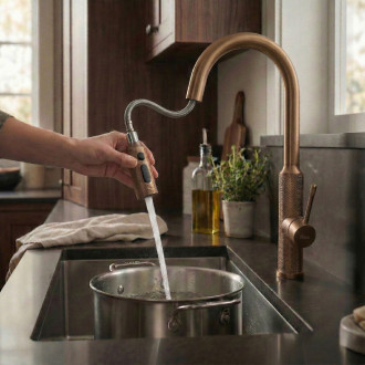 REA Kuchyňská baterie Master Brush Copper REA-B7203