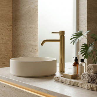 REA Koupelnová baterie Lungo Stripe Brush Gold REA-B8051