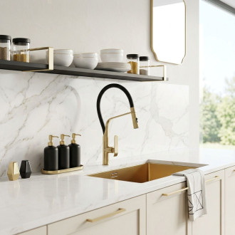 REA Kuchyňská baterie CASTOR - gold brush REA-B4321