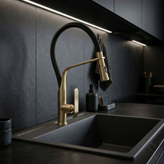 REA Kuchyňská baterie CASTOR - gold brush REA-B4321