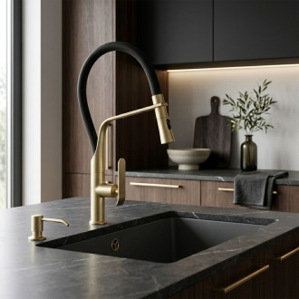 REA Kuchyňská baterie CASTOR - gold brush REA-B4321