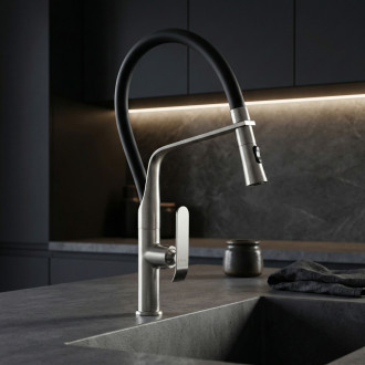 REA Kuchyňská baterie CASTOR - Brush Nickel REA-B4322