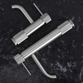 REA Koupelnová baterie Lungo Stripe Brush Nickel Low REA-B8052