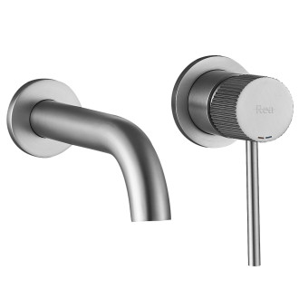 REA Podomítková vanová baterie  Lungo Stripe Brush Gold REA-B8054