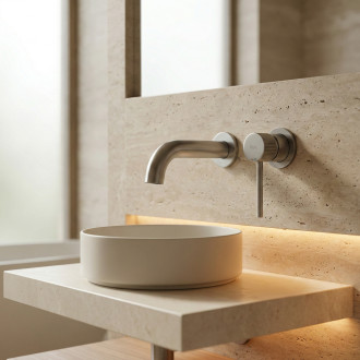 REA Podomítková vanová baterie  Lungo Stripe Brush Gold REA-B8054