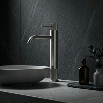 REA Koupelnová baterie Lungo Stripe Brush Nickel REA-B8053