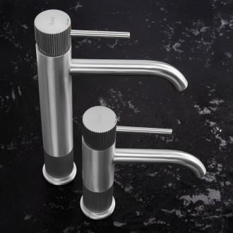 REA Koupelnová baterie Lungo Stripe Brush Nickel REA-B8053