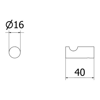 Mexen Loop haczyk na ręcznik (2 szt.), gun gray szczotkowany - 70A71010-66