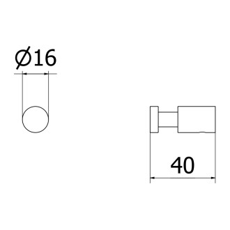 Mexen Loop haczyk na ręcznik (2 szt.), gun gray szczotkowany - 70A71011-66