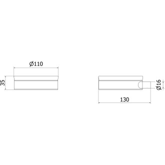 Mexen Loop mydelniczka, chrom - 70A71055-00
