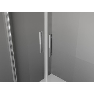 Mexen Exo-3S kabina prysznicowa 3-ścienna uchylna 100 x 95 cm, transparent, chrom - 814-100-095-01-00-3S