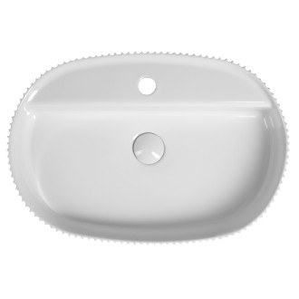 SINTESI keramické umyvadlo na desku, 60x40cm, bílá