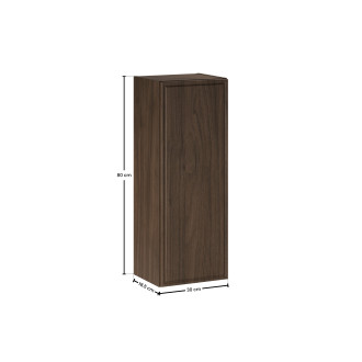 Comad TERRA VILLA 81-30-1D doplňková skříň 30x18.5x80 cm, ořech