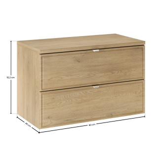 Comad SET-TEC B CREMONA 80CM Koupelnová sestava 80 cm s deskou