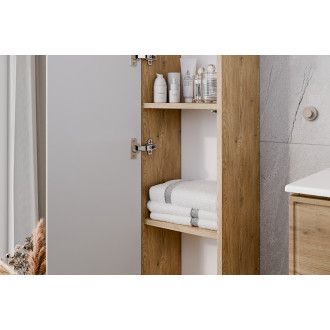Comad SET-TEC B CREMONA 80CM HC Koupelnová sestava 80 cm s deskou a vysokou skříňkou