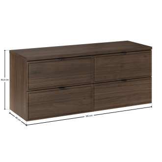 Comad SET-TEV B VILLA 120CM Koupelnová sestava 120 cm s deskou