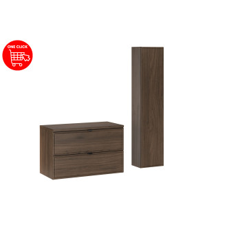 Comad SET-TEV B VILLA 80CM HC Koupelnová sestava 80 cm s deskou a vysokou skříňkou