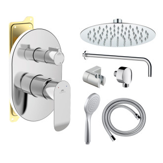 ULTRA-2F CHROM, Podomítkový sprchový set včetně příslušenství