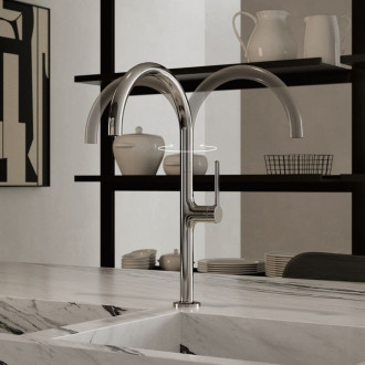Dřezová baterie Kludi Reef s otočným ramínkem chrom 508030575