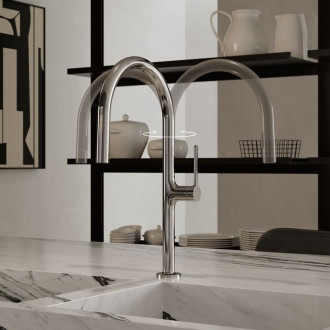 Dřezová baterie Kludi Reef s vytahovací sprškou chrom 508510575