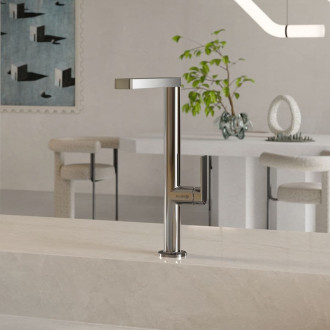 Dřezová baterie Kludi Qord s otočným ramínkem chrom 568030575