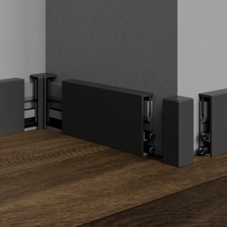 Lišta soklová "rovná" Profil-EU grafit mat, PVC, délka 250 cm, výška hrany 50 mm, SKKOMPGF50