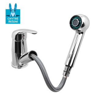 Mereo Lila dřezová baterie stojánková s výsuvnou sprchou CBEE350