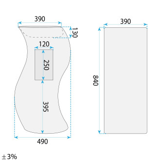 Volně stojící umyvadlo REA Melody