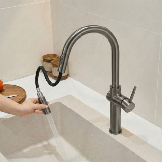 REA Kuchyňská baterie Fresh High Gold Brush REA-B7202