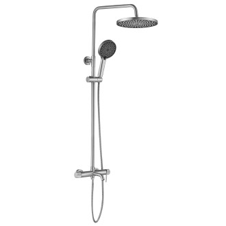 REA Sprchový set Lungo Stripe Brush Nickel REA-P9491