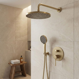 REA Podomítková sprchová sada Lungo Stripe Gold Brush + BOX REA-P9492