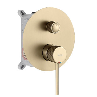 REA Podomítková sprchová sada Lungo Stripe Gold Brush + BOX REA-P9492