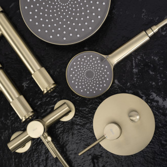 REA Podomítková sprchová sada Lungo Stripe Gold Brush + BOX REA-P9492