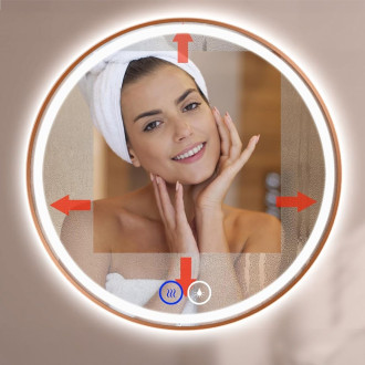 REA Zrcadlo LED 100cm MMJ BRUSH COPPER HOM-05498