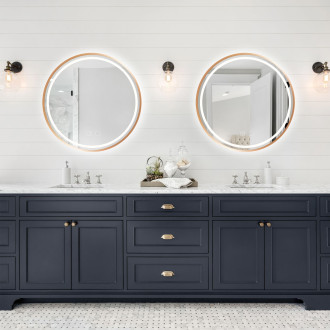 REA Zrcadlo LED 100cm MMJ BRUSH COPPER HOM-05498