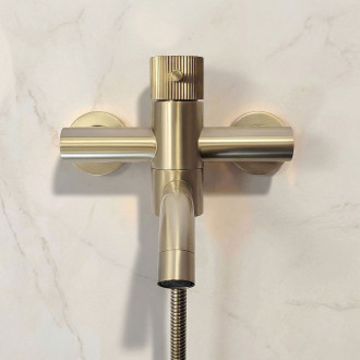 REA Vanová baterie Lungo Stripe Gold  Brush REA-B8055