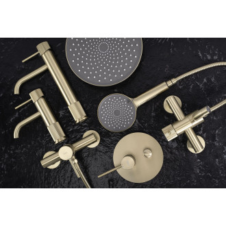 REA Vanová baterie Lungo Stripe Gold  Brush REA-B8055