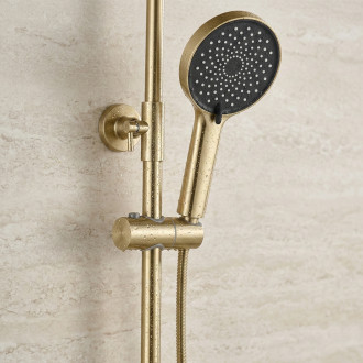 REA Sprchový set Lungo Stripe Brush Gold REA-P9490