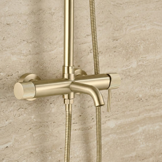 REA Sprchový set Lungo Stripe Brush Gold REA-P9490