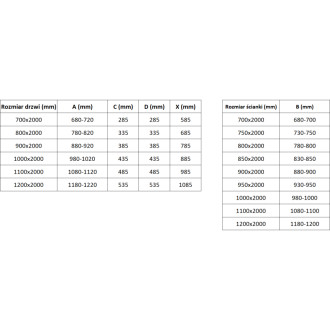 Mexen Exo-3S kabina prysznicowa 3-ścienna uchylna 110 x 75 cm, transparent, chrom - 814-110-075-01-00-3S