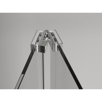 Mexen Exo-3S kabina prysznicowa 3-ścienna składana 95 x 70 cm, transparent, chrom - 816-095-070-01-00-3S