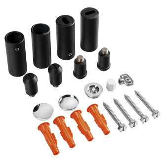 Montážní sada pro radiátor, černá mat