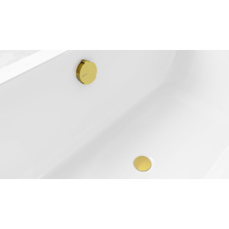 Vanová souprava s napouštěním, bovden, délka 800mm, zátka 72mm, zlato